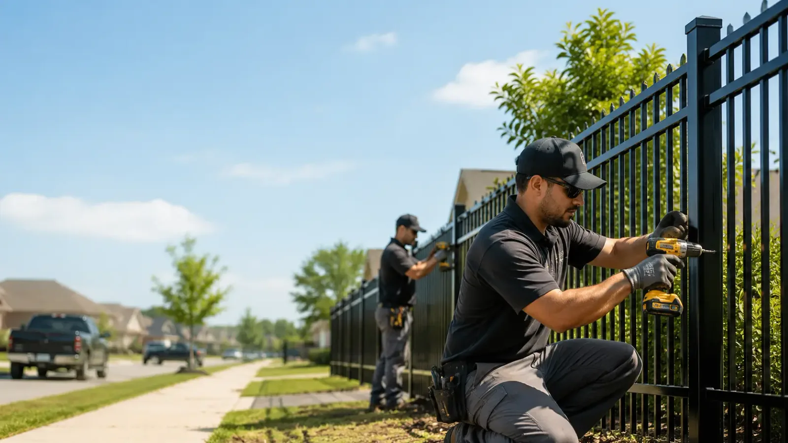 Metal Fence Installation in Brooks, KY